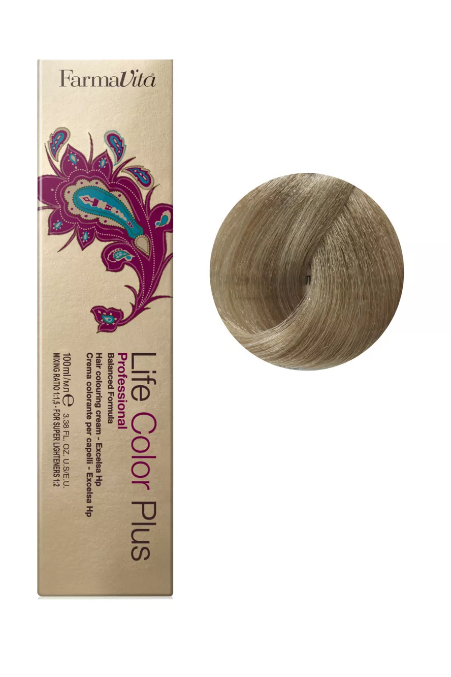 9/11 дуже світлий блондин насичено попелястий Фарба для волосся 100 мл.Life Color Plus FarmaVita