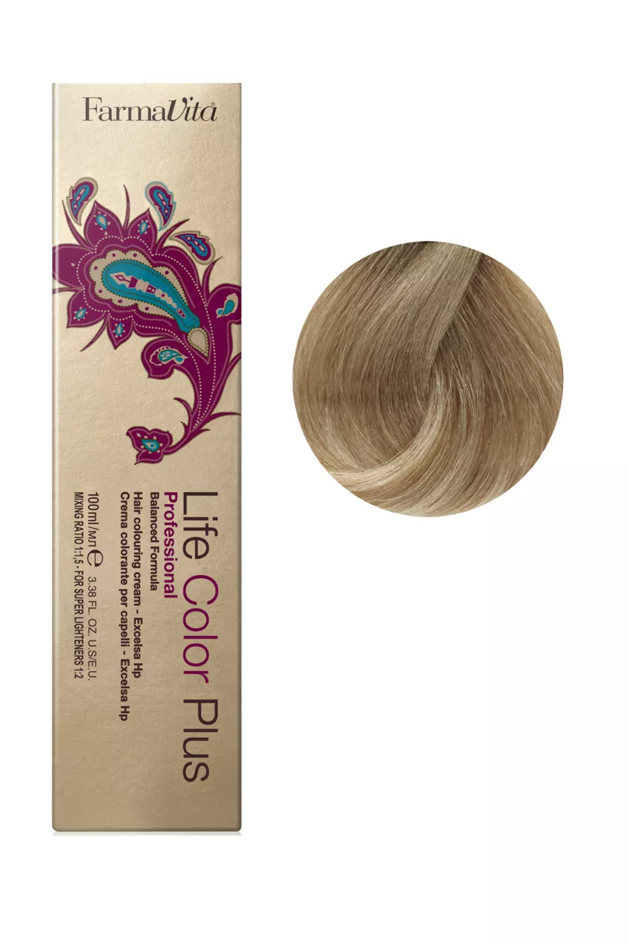 9/21 дуже світлий перлинний попелястий блондин Фарба для волосся 100 мл.Life Color Plus FarmaVita