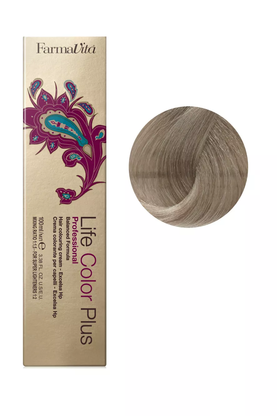 901 світло-попелястий блондин, сильний освітлювачь Фарба для волосс 100 мл.Life Color Plus FarmaVita