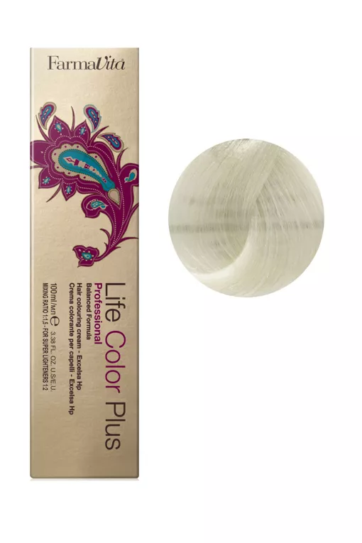 я902 платиновий блондин, сильний освітлювач Фарба для волосся 100 мл.Life Color Plus FarmaVita