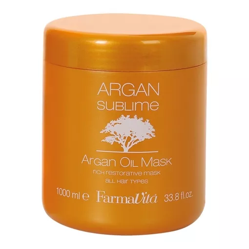 FarmaVita ARGAN SUBLIME Mask Маска живильна з Аргановою олією  1000мл (для всіх типів волосся)