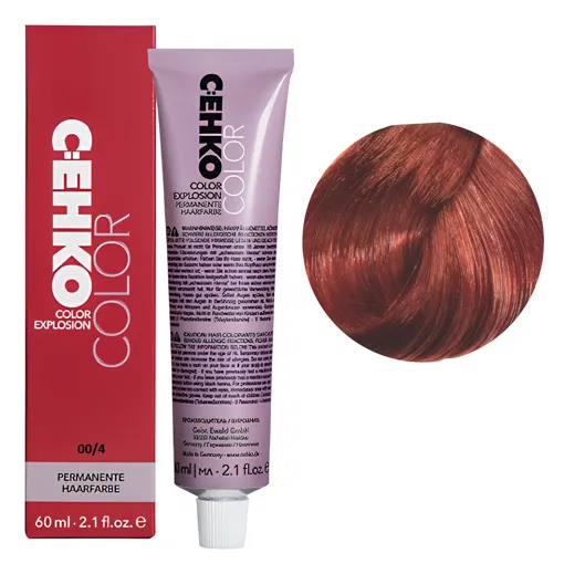 00/4 мікс-тон мідний Стійка перманентна крем-фарба для волосся, 60 мл Permament Hair Color EXPLOSION C:EHKO