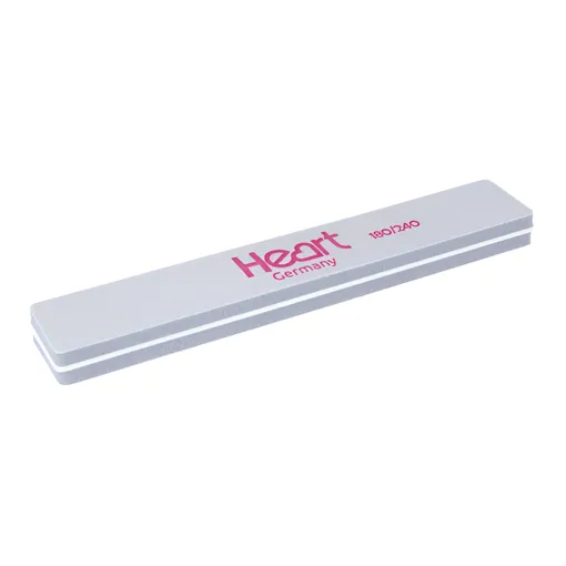 Баф-шліфувальник для нігтів 180/240 грит прямокутний Heart