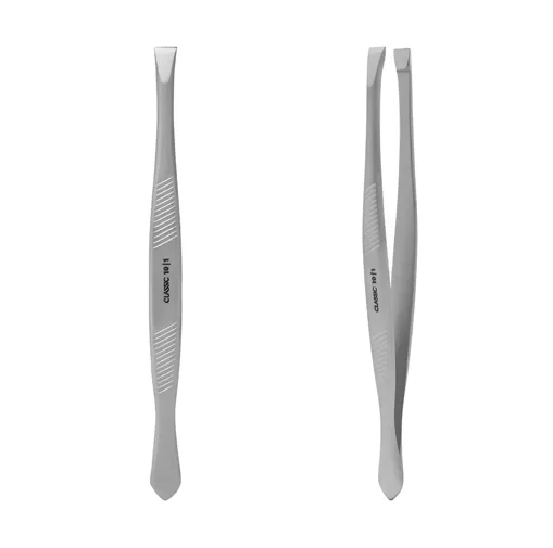 Пінцет для брів CLASSIC 10 TYPE 1 (широкий прямий) TC-10/1 STALEKS PRO
