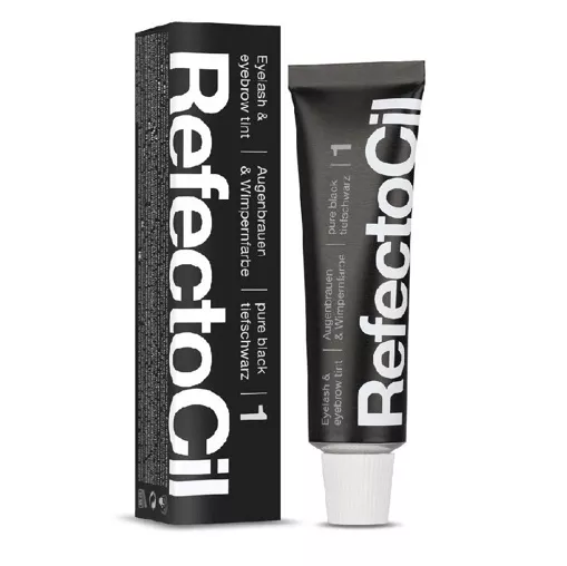 Фарба для брів та вій  №1 Колір: Чорний, 15 мл RefectoCil