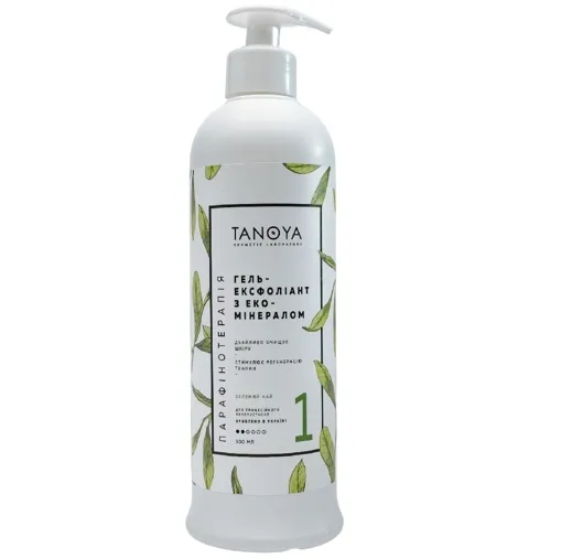 Гель-ексфоліант з еко-мінералом (скраб) №1 &laquo;Зелений чай&raquo;, 500 мл TANOYA Парафінотерапія 