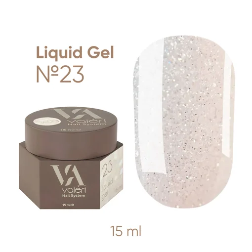 Гель рідкий для укріплення нігтів 15 мл №023 Liquid Gel VALERI
