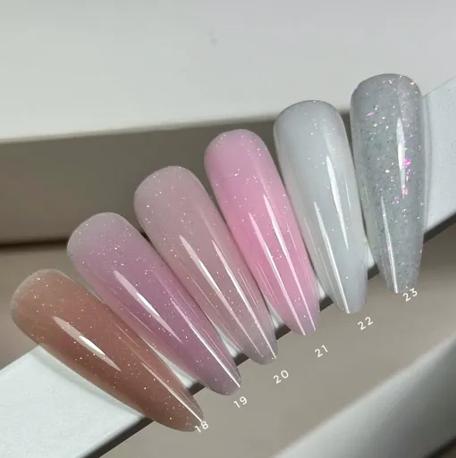 Гель рідкий для зміцнення нігтів з шимером, 15 мл №19 Liquid Gel SAGA Professional