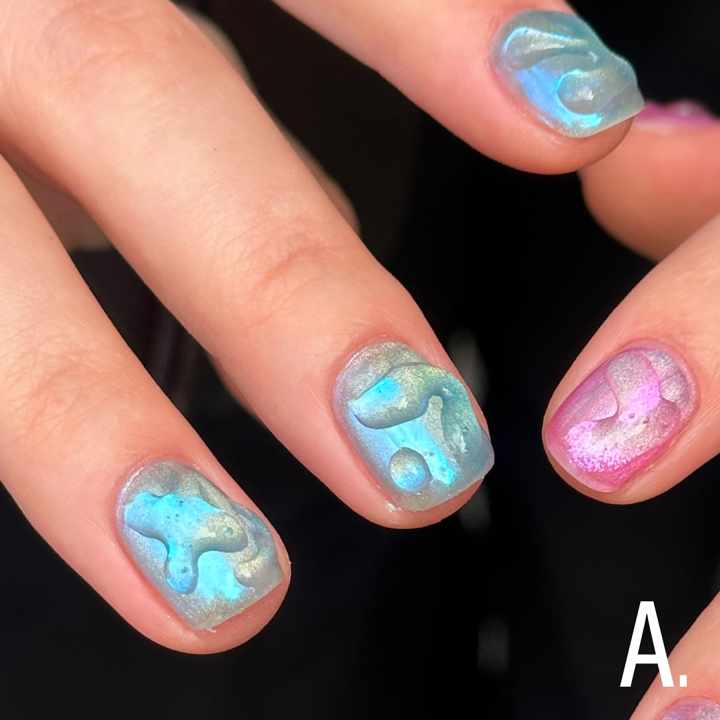 Втирка-хамелеон для нігтів, 0,5г №01 Aurora Powder ADORE