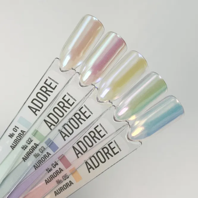 Втирка-хамелеон для нігтів, 0,5г №04 Aurora Powder ADORE