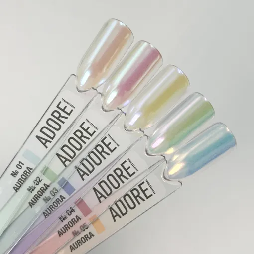 Втирка-хамелеон для нігтів, 0,5г №01 Aurora Powder ADORE