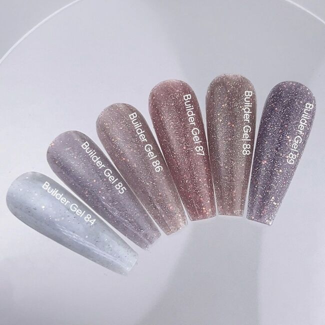 Гель для нарощування нігтів світловідбиваючий, 15 мл №086 Колір: Нюдовий з опаловим блиском Builder Gel NAILSOFTHEDAY