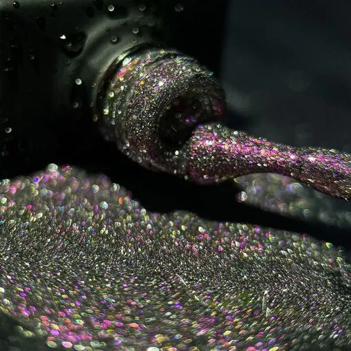 Гель-лак котяче око, світловідбиваючий, 10 мл №02 Cat eye Reflective Gel Polish NAILSOFTHENIGHT 