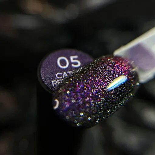Гель-лак котяче око, світловідбиваючий, 10 мл №05 Cat eye Reflective Gel Polish NAILSOFTHENIGHT 