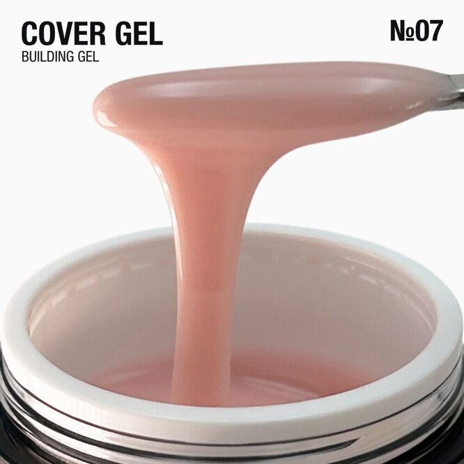 Гель для нарощування з помпою №07, 30g Cover Building Gel  ADORE