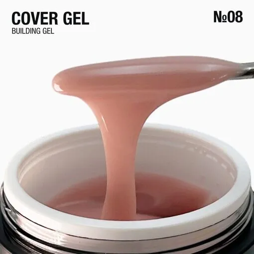 Гель для нарощування з помпою №08, 30g Cover Building Gel  ADORE