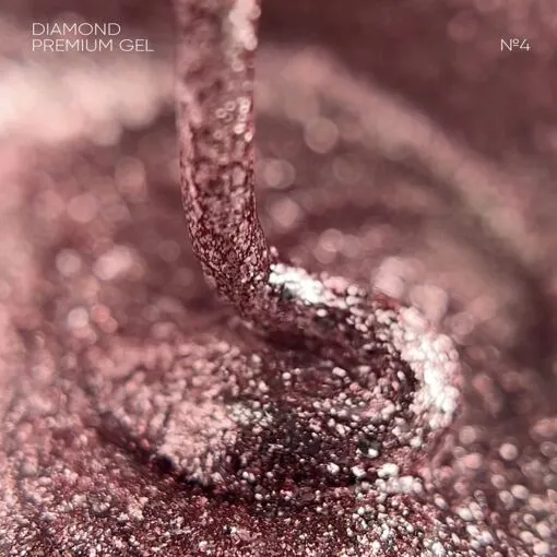 Гель-лак з металевою поталлю, 5 мл №04 Diamond Premium gel &ndash; gel polish NAILSOFTHEDAY 
