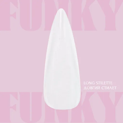 ADORE Funky Gel Nail Tips 240pcs "LONG SQUARE"  Гелеві тіпси Подовжений Квадрат