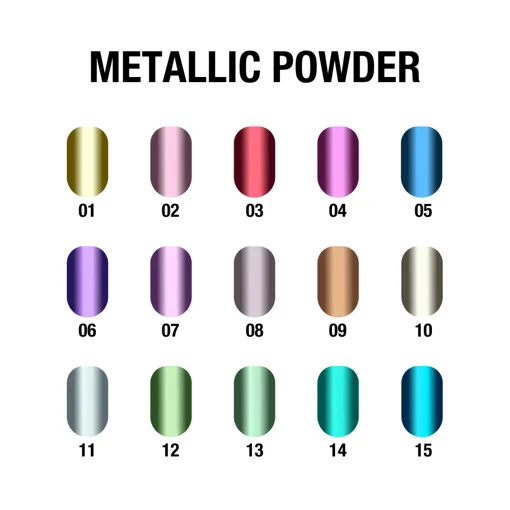 Металева хромована втирка, 0,5 г №15 Metallic Powder ADORE