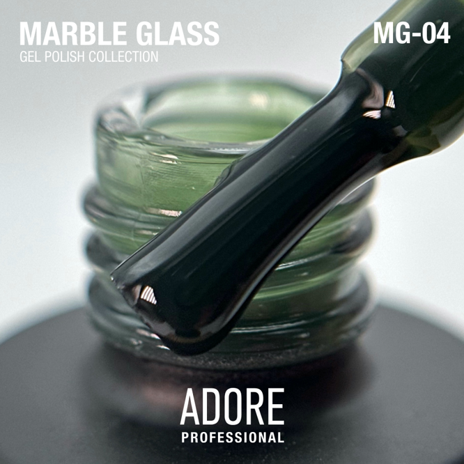 Гель-лак вітражний, 8 мл № MG-04 Marble Glass Gel Polish ADORE