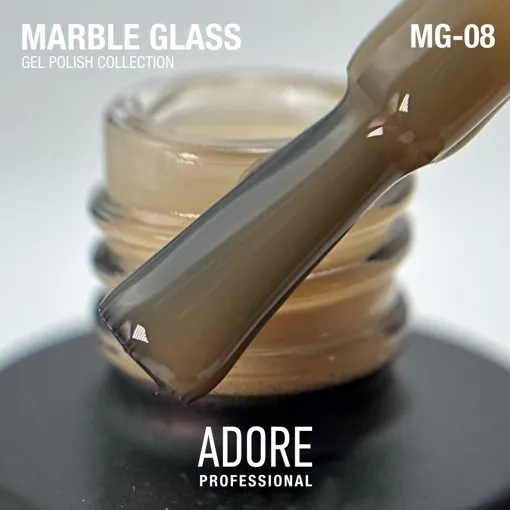 Гель-лак вітражний, 8 мл № MG-08 Marble Glass Gel Polish ADORE
