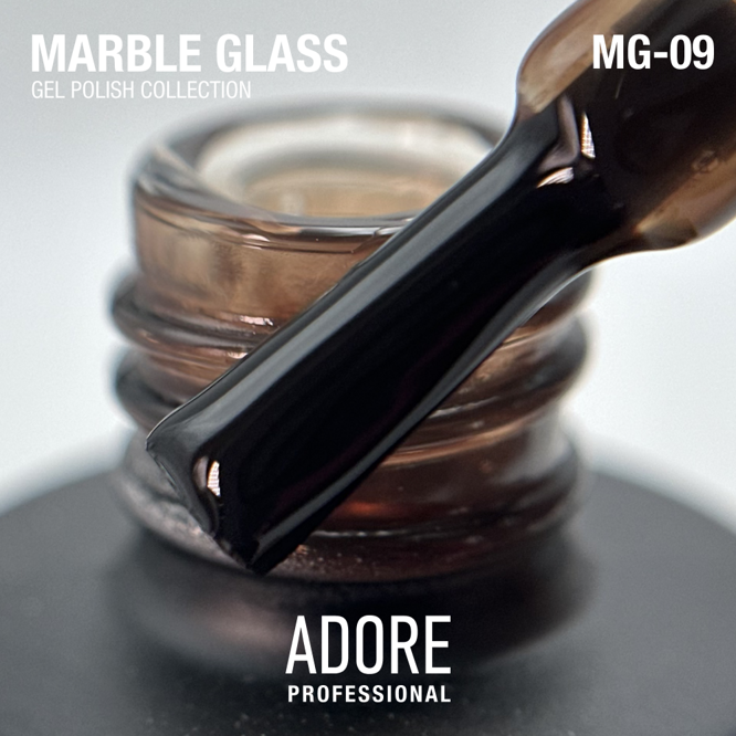 Гель-лак вітражний, 8 мл № MG-09 Marble Glass Gel Polish ADORE