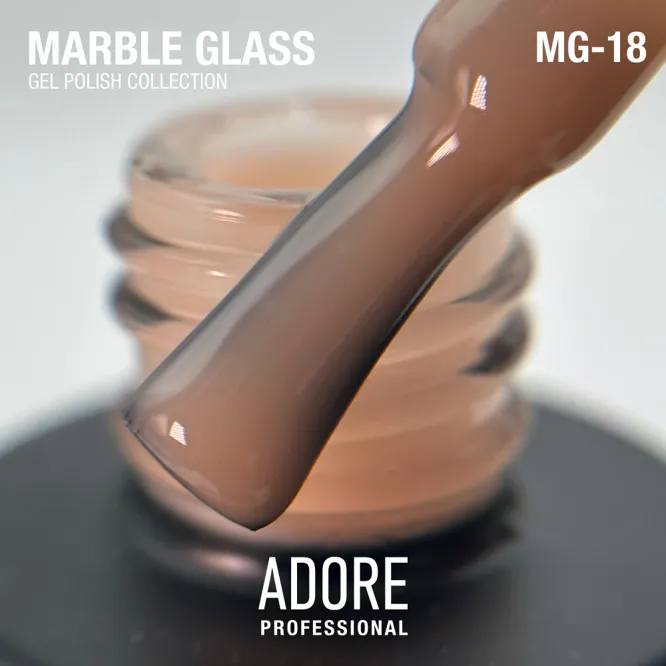 Гель-лак вітражний, 8 мл № MG-18 Marble Glass Gel Polish ADORE