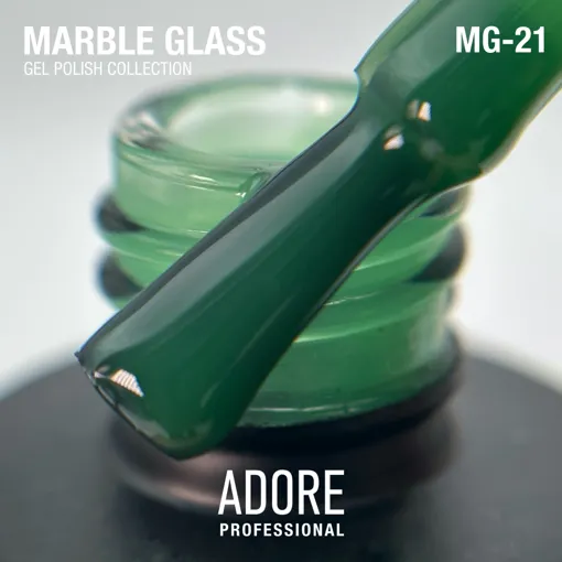 Гель-лак вітражний, 8 мл № MG-21 Marble Glass Gel Polish ADORE