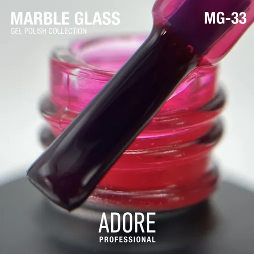 Гель-лак вітражний, 8 мл № MG-33 Marble Glass Gel Polish ADORE