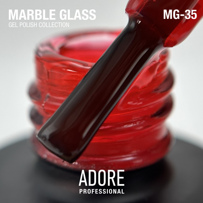 Гель-лак вітражний, 8 мл № MG-35 Marble Glass Gel Polish ADORE