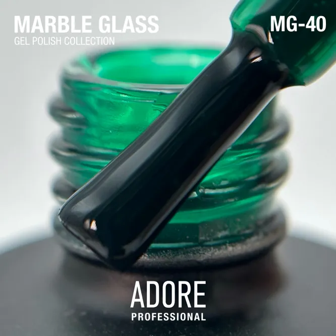 Гель-лак вітражний, 8 мл № MG-40 Marble Glass Gel Polish ADORE
