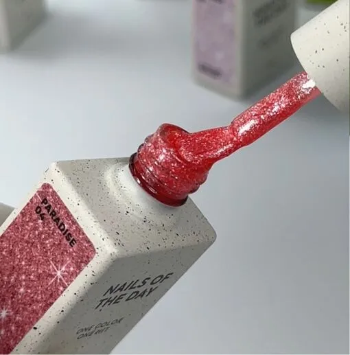 Гель-лак з яскравими блискітками, 10 мл №04 PARADISE Gel polish NAILSOFTHEDAY