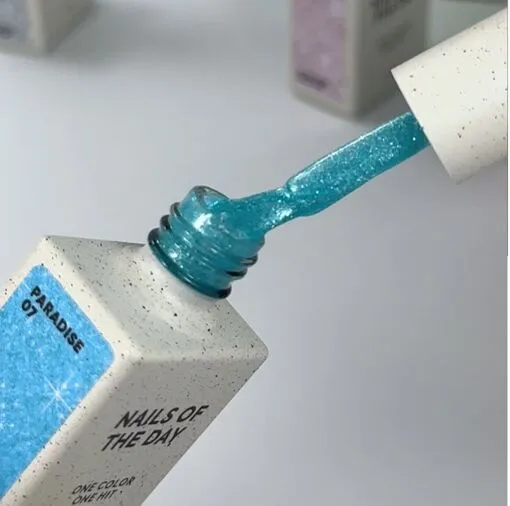 Гель-лак з яскравими блискітками, 10 мл №07 PARADISE Gel polish NAILSOFTHEDAY