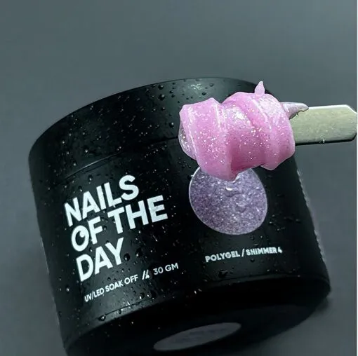 Полігель із шимером, 30 мл №04 SHIMMER Poly Gel NAILSOFTHEDAY
