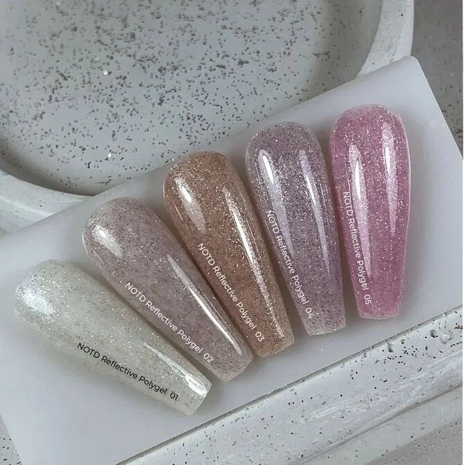 Полігель світловідбиваючий рідкий, 15 мл №02 Reflective Poly Gel NAILSOFTHENIGHT