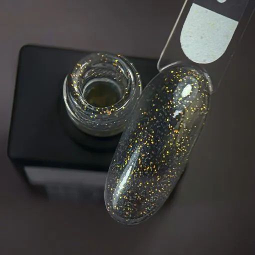 Топ прозорий з опаловими блискітками, без липкого шару, 10 мл №01 Opal Top NAILSOFTHENIGHT