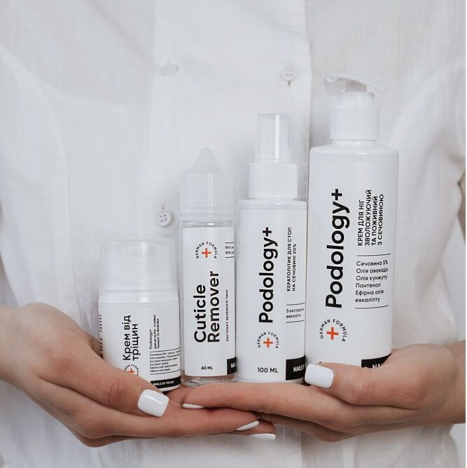 Кератолітик для стоп на сечовині 20%, 100 мл Podology+ NAILSOFTHEDAY