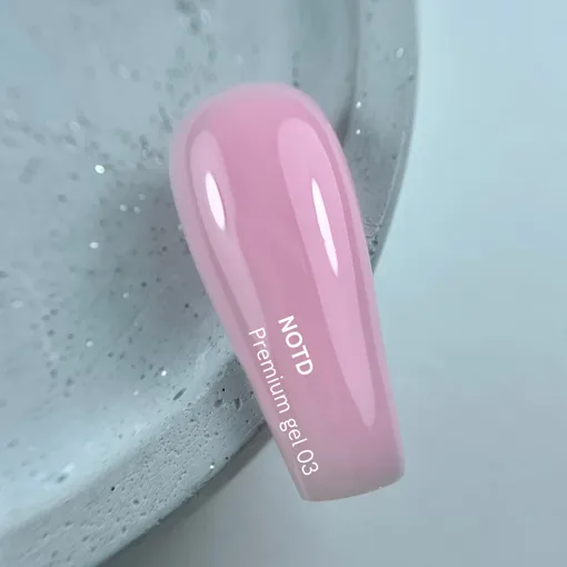 Гель будівельний для нарощування нігтів, 30 мл №03 Колір: Рожево-молочний Premium Gel NAILSOFTHEDAY