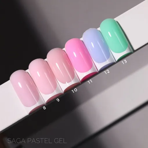 Гель для нарощування та укріплення нігтів, 15 мл №012 Pastel Builder Gel SAGA Professional