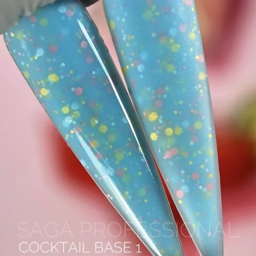 База з пластівцями-конфеті, 13 мл №01 Coctail Base SAGA Professional