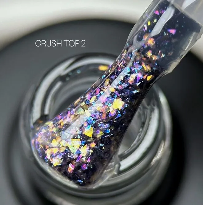 Топ з різноманітною поталлю, 9 мл №02 Cruch Top SAGA Professional 