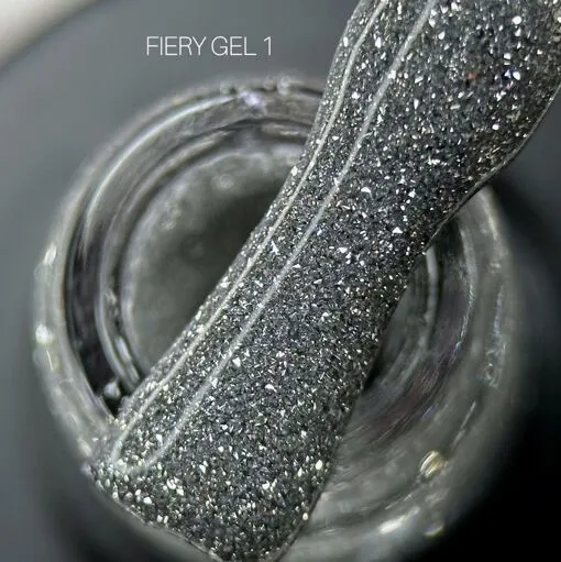 Гель-лак світловідбиваючий, 10 мл №01 Fiery Gel Polish SAGA Professional