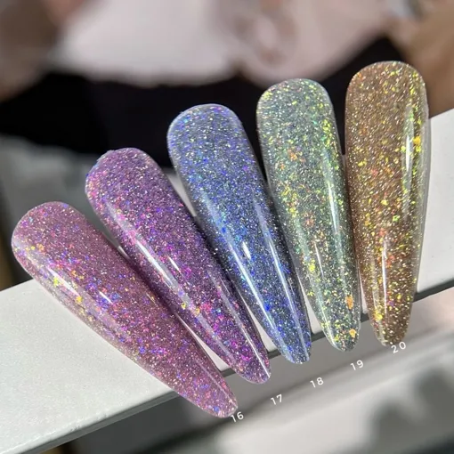 Гель-лак світловідбиваючий, 9 мл №19 Fiery Gel Polish SAGA Professional