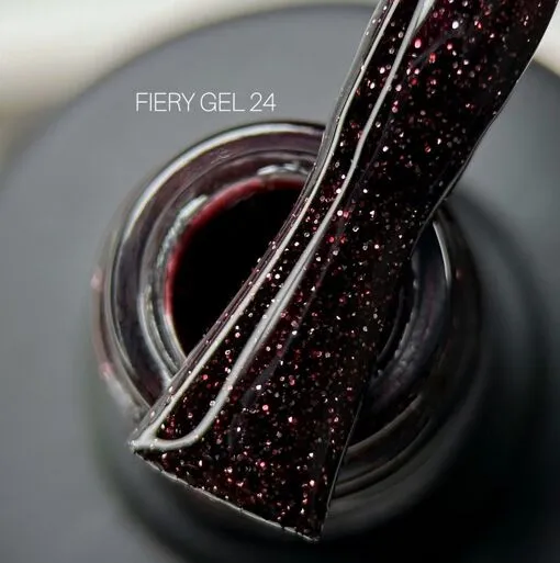 Гель-лак світловідбиваючий, 10 мл №24 Fiery Gel Polish SAGA Professional