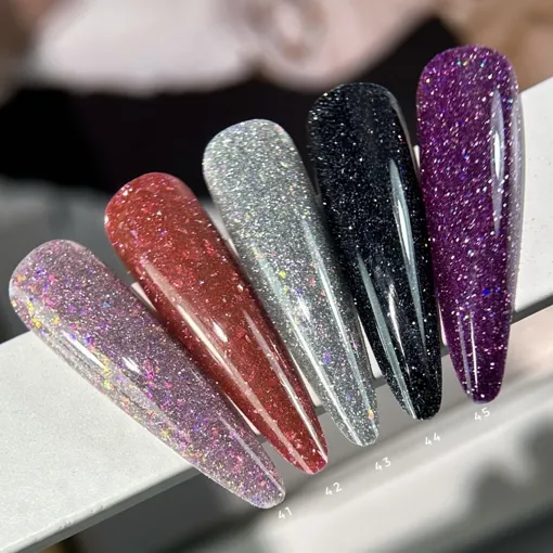 Гель-лак світловідбиваючий, 10 мл №45 Fiery Gel Polish SAGA Professional