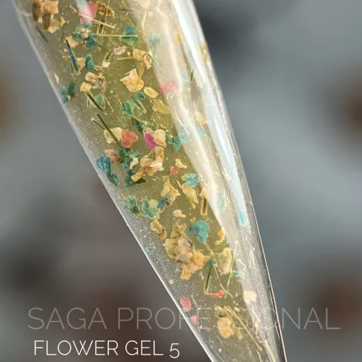 Гель із сухоцвітами, 5 мл №05 Flower Fairy Gel SAGA Professional