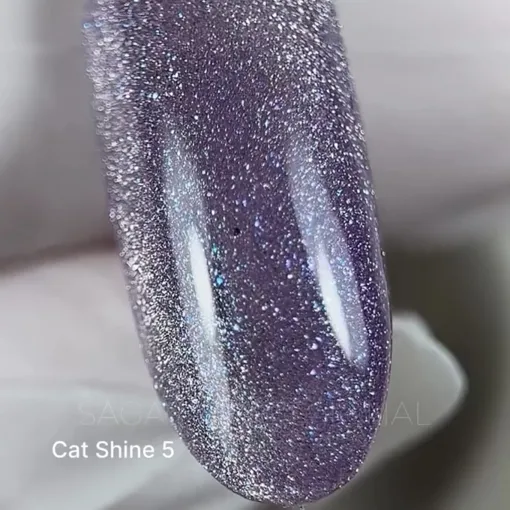 Гель-лак кришталева кішка, 10 мл №05 Cat Shine Gel Polish SAGA Professional