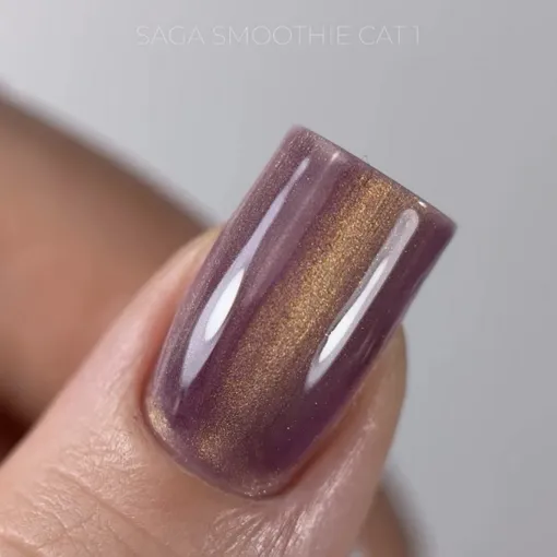 Гель-лак кошаче око, 10 мл №01 Smoothie Cat Gel Polish SAGA Professional