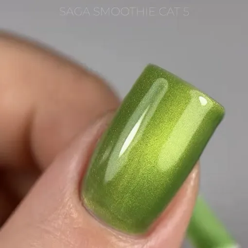 Гель-лак кошаче око, 10 мл №05 Smoothie Cat Gel Polish SAGA Professional