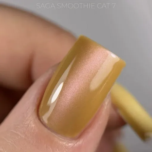 Гель-лак кошаче око, 10 мл №07 Smoothie Cat Gel Polish SAGA Professional